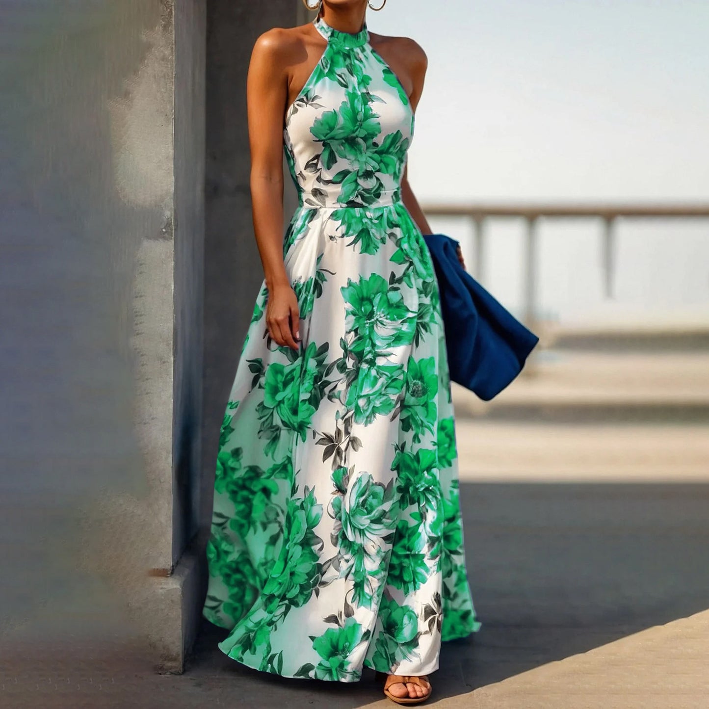 Resort-style Halter Dress For Women