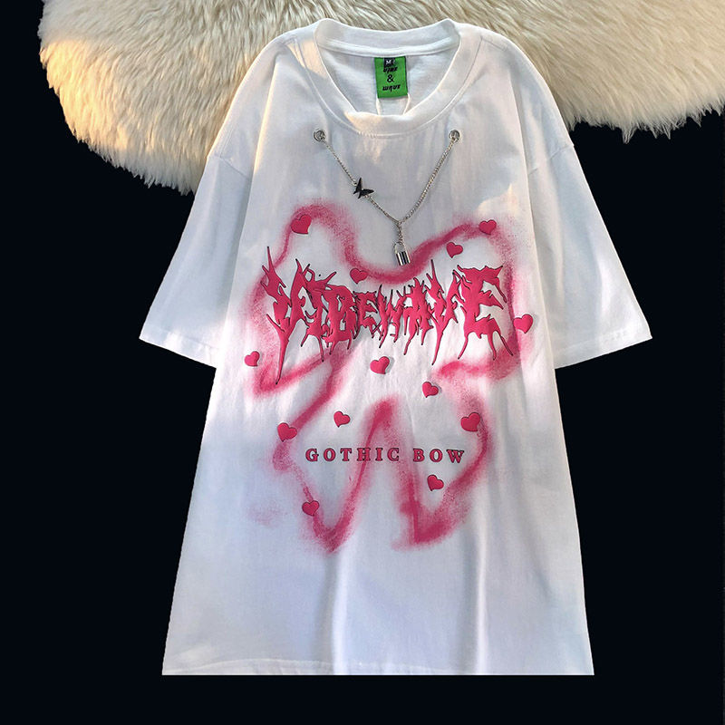 Women's Summer Oversize Minority Pure Cotton Short Sleeved T-shirt