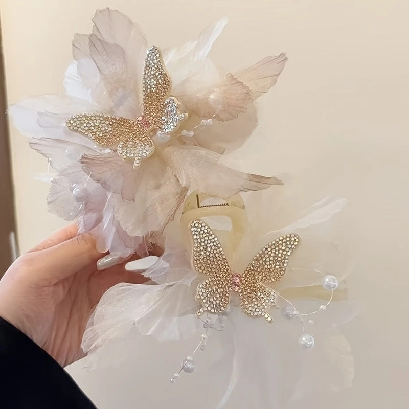 Elegant Bow Stylish Updo Shark Clip Hair Accessory