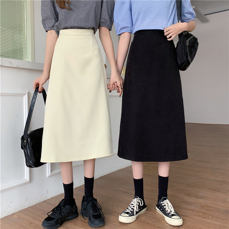 Hong Kong Style Fashion Skirt Summer New High Waist Look Taller
