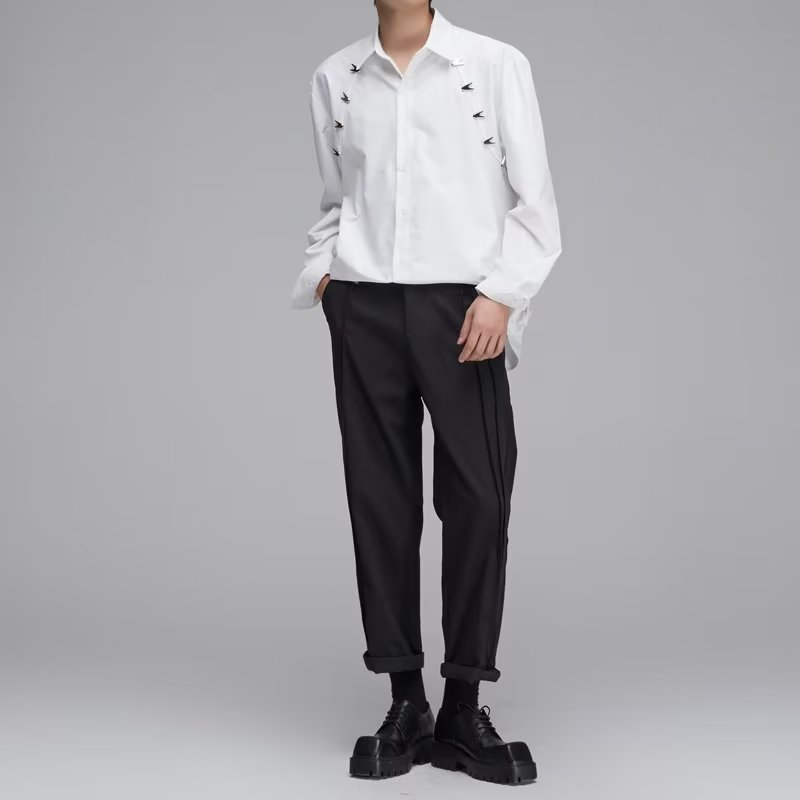 YouthfulShirt Trendy Solid-color Japanese-style Shirt For Men