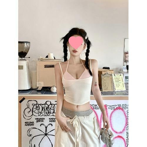 Camisole Women's Design Chic Slim Fit Two-piece Suit