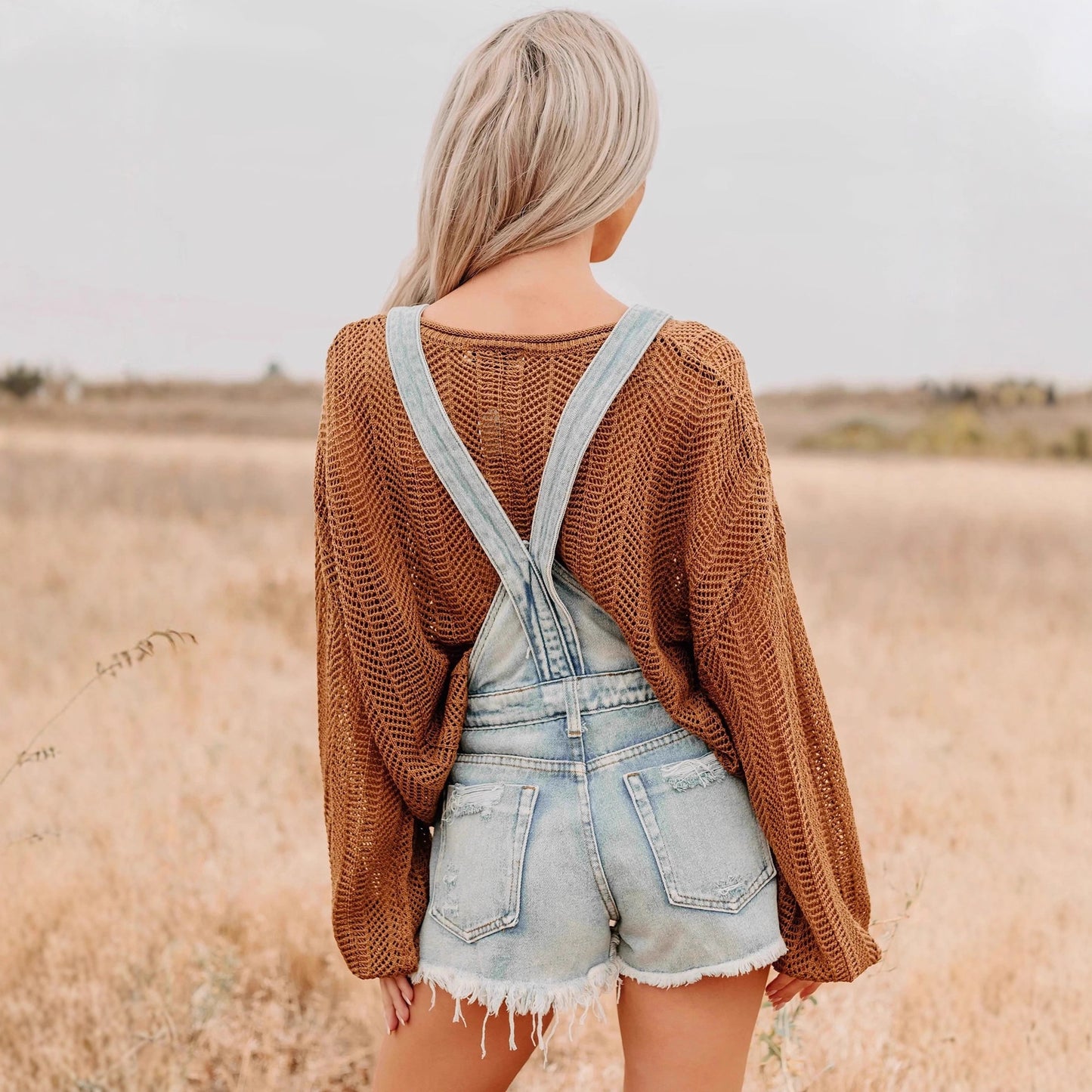 Women's Casual Outdoor Denim Overalls Shorts