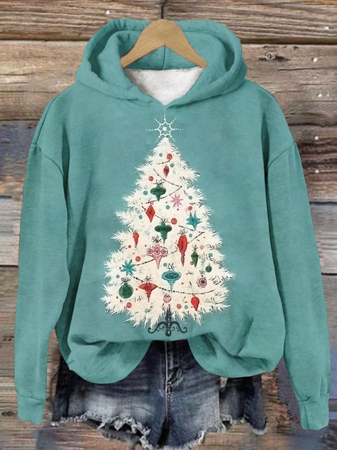 Digital Printing Men's Hoodie Heartbeat Pattern Hooded Sweater
