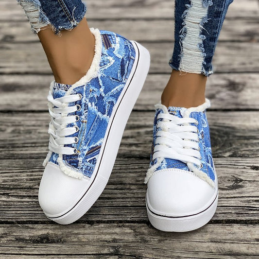 Plus Size Casual Flat Canvas Shoes