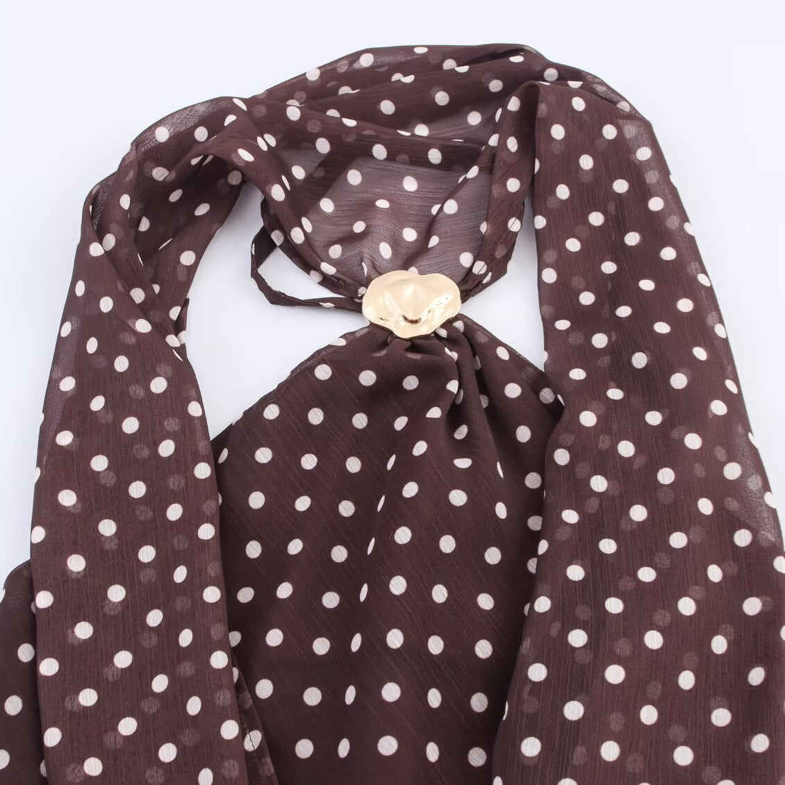 Polka Dot Halter Neck Top