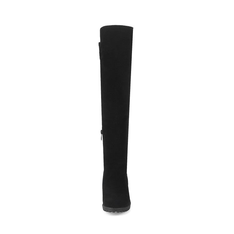 Tumn And Winter Women's Boots British Style Knee-length Boots