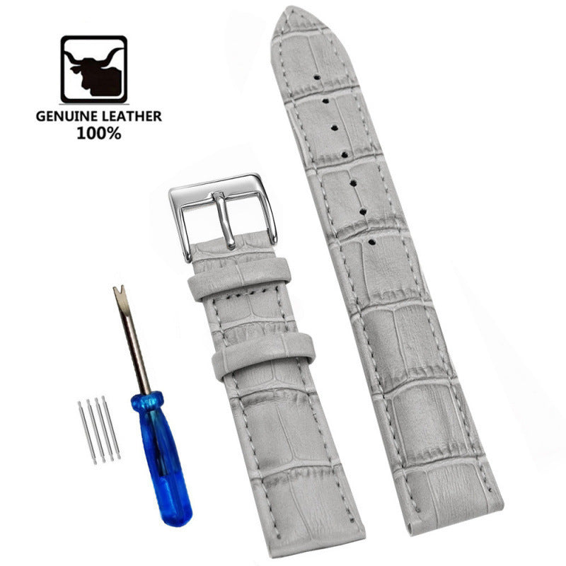 Comfortable Cowhide Genuine Leather Watch Strap