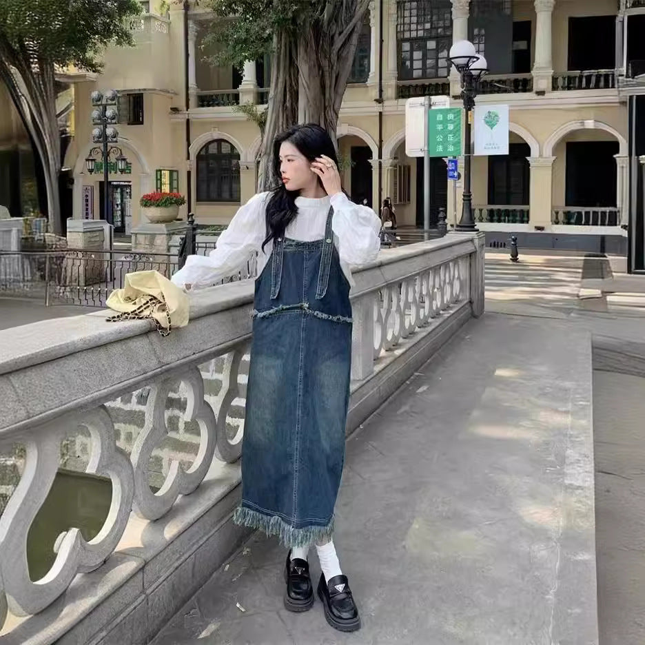 New SpringSummer Blue Denim Dress For Women