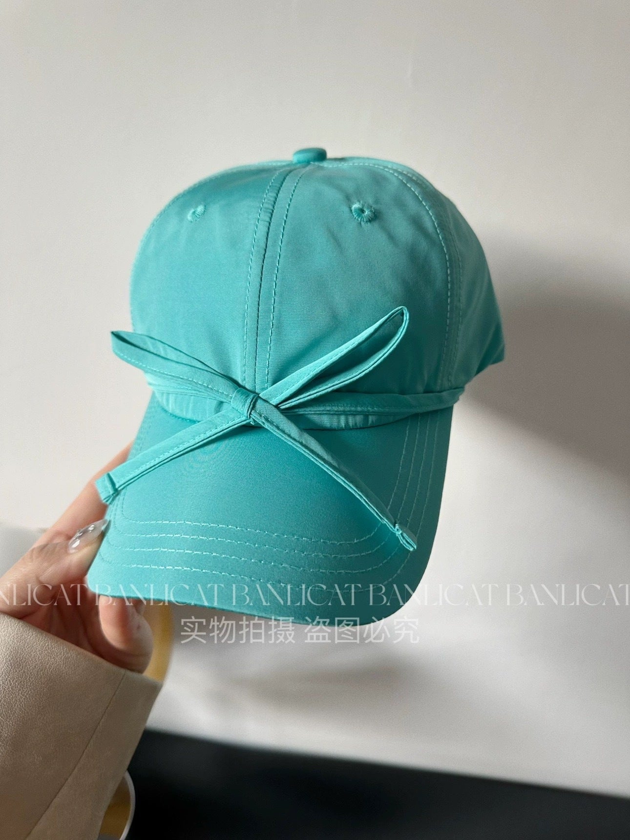 Bowknot Peaked Cap Female Sun Protection
