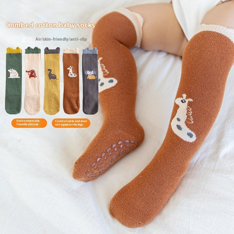 Baby Animal Stereo Ears Glue Dispensing Non-slip Stockings