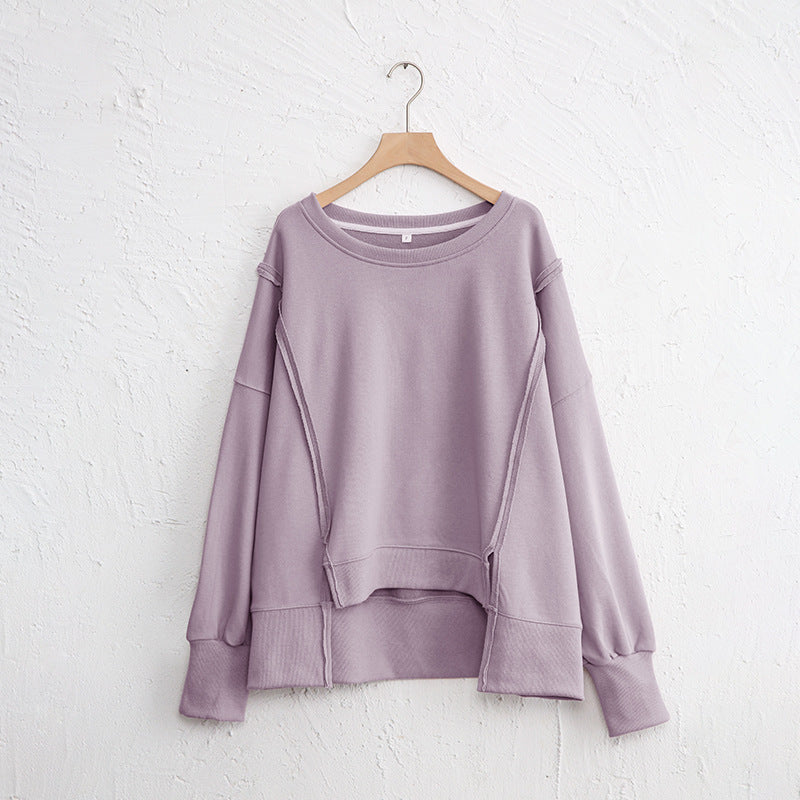 Female Loose And Irregular Niche Sweater Top