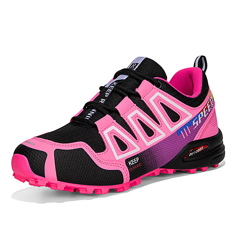 Hiking Breathable Large Size Shoes Front Lace-up