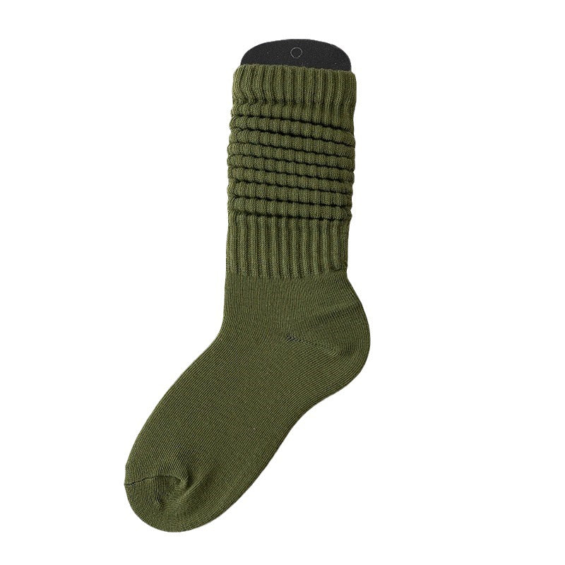 Lazy Bunching Socks European And American Extra Thick Fluffy Loop