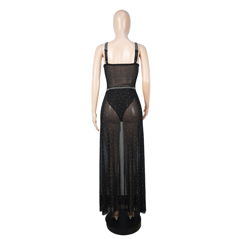 Ærmeløs Jumpsuit Nederdel Todelt Sæt