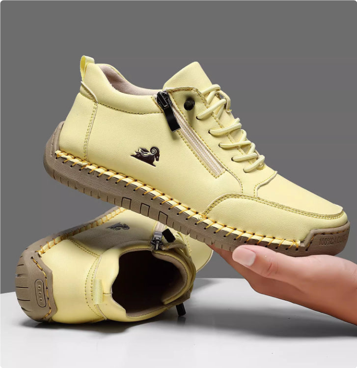 Handmade Stitching Female Soft Bottom Flat Shoes Casual