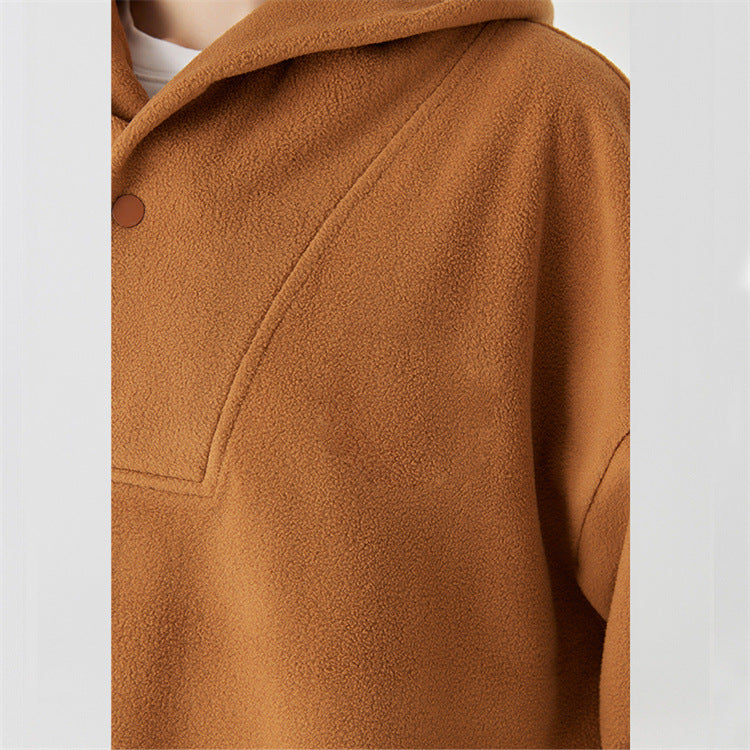 Polarfleece Trendy Løs All-match Pullover Toppe