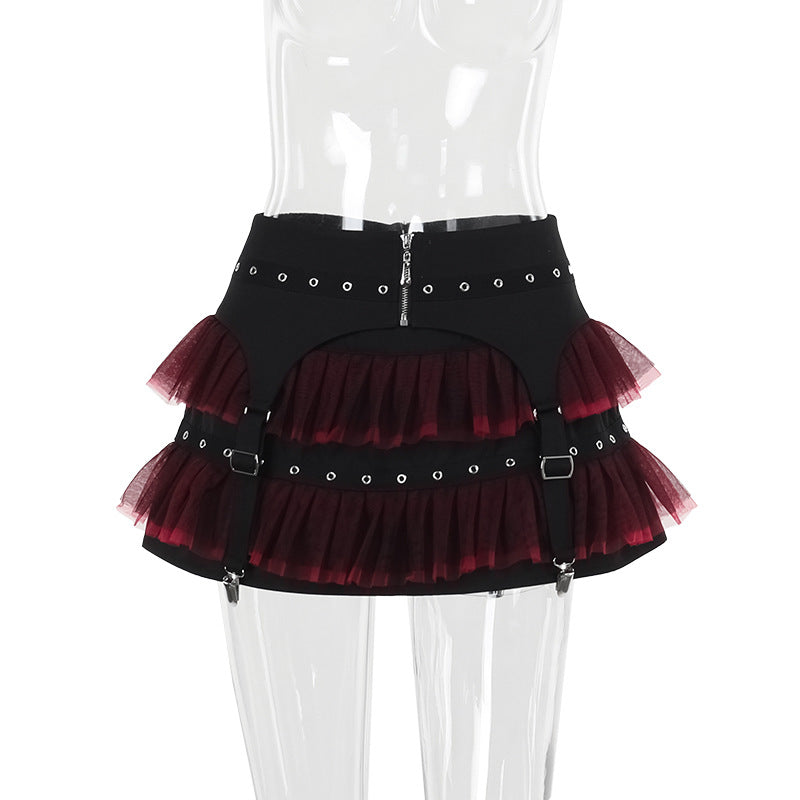 Women's Mesh Black Swan Ballet Skirt