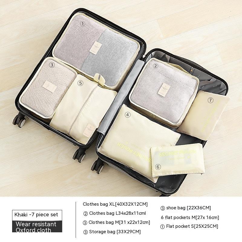 Seven-piece Storage Bag Oxford Cloth Waterproof