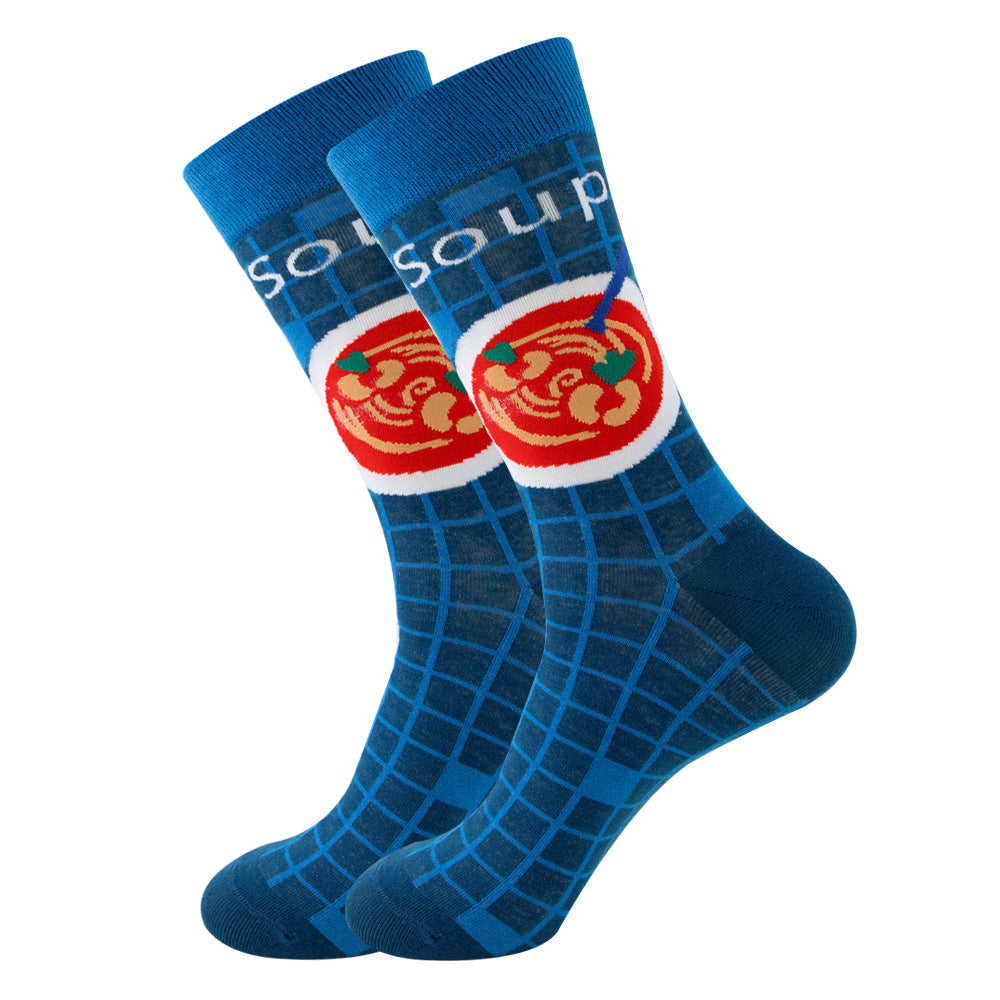 Geometric Fruit Women Socks Street Trend