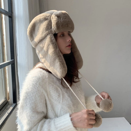 Warm And Thick Lei Feng Hat Women's Ear Protection  Travel Equipment
