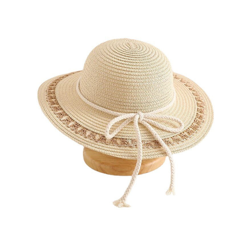 Spring And Summer Outdoor Beach Girl Sunshade Straw Hat Korean Version Of The Big Brim