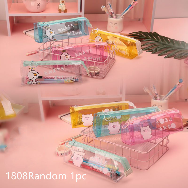 Small Daisy Transparent Pencil Case Stationery Box