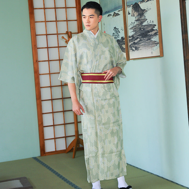 Japanese Kimono Men's Traditional Formal Wear Summer