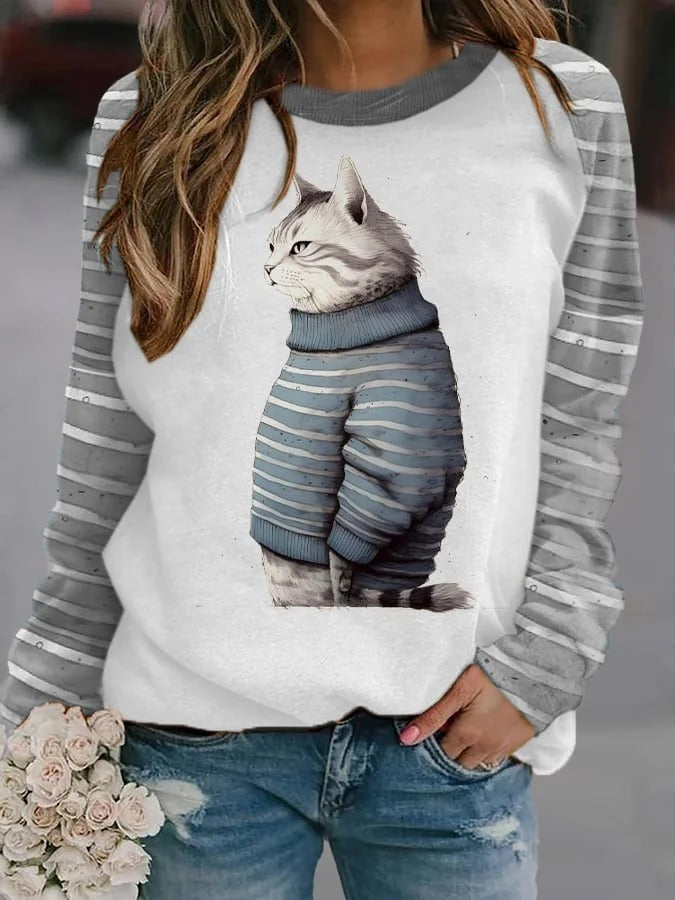Women's Loose Casual Comfortable Versatile Daily Printing Sweater