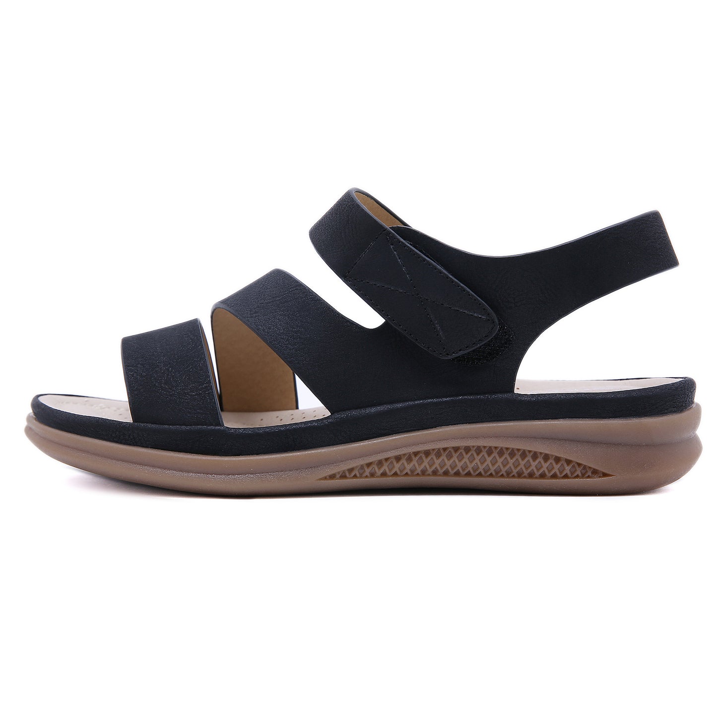 Sandals Women's Cross-border Casual Light Weight Plus Size Retro Slope Heel Comfortable