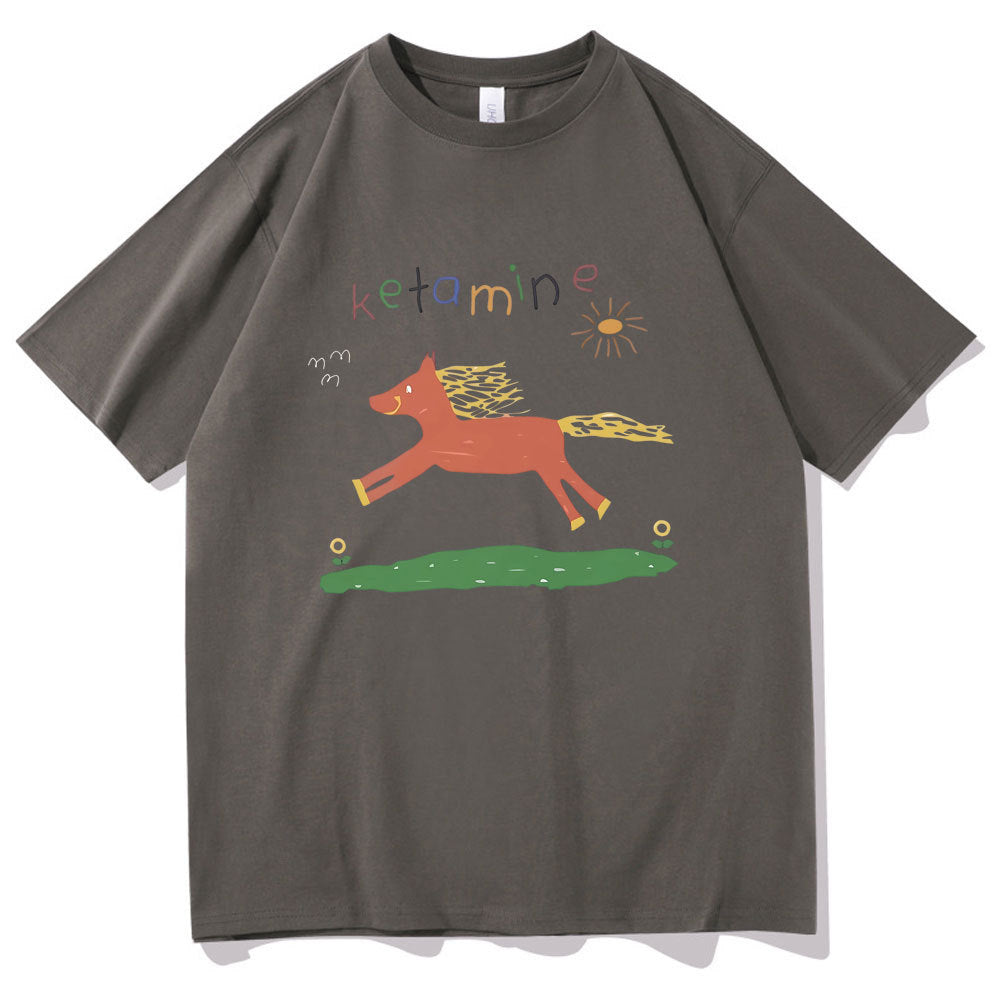 New Loose Print T-shirt Summer