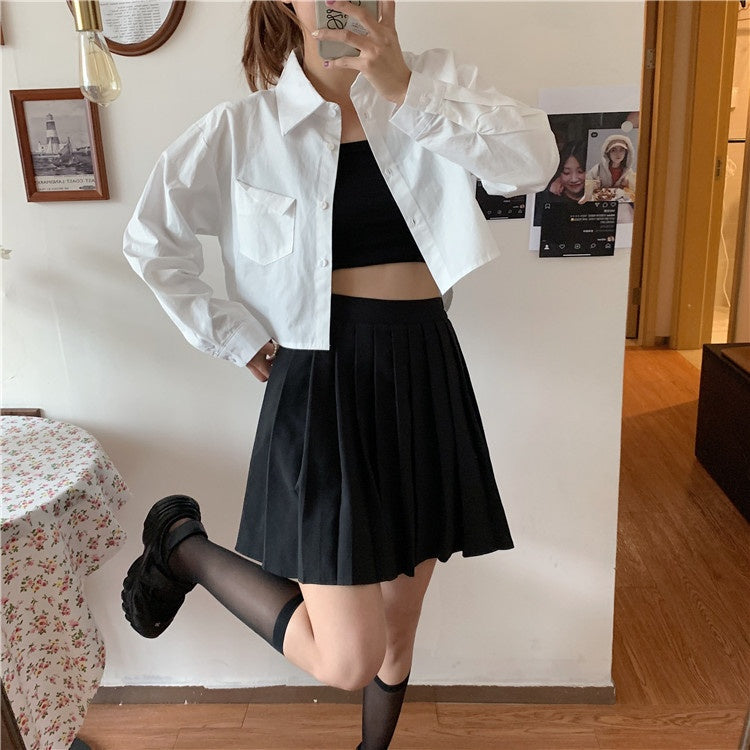 Short Niche Long Sleeve Shirt