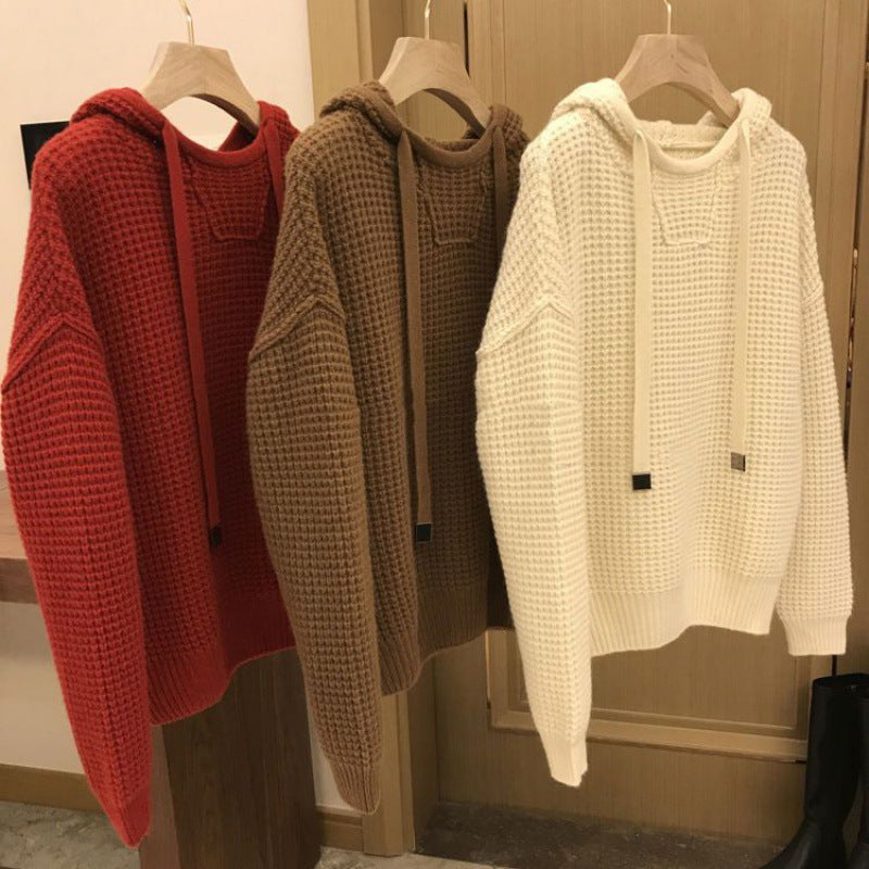 Hooded Sweater Sweater Men's Versatile Color Sweater Youth Long Sleeve