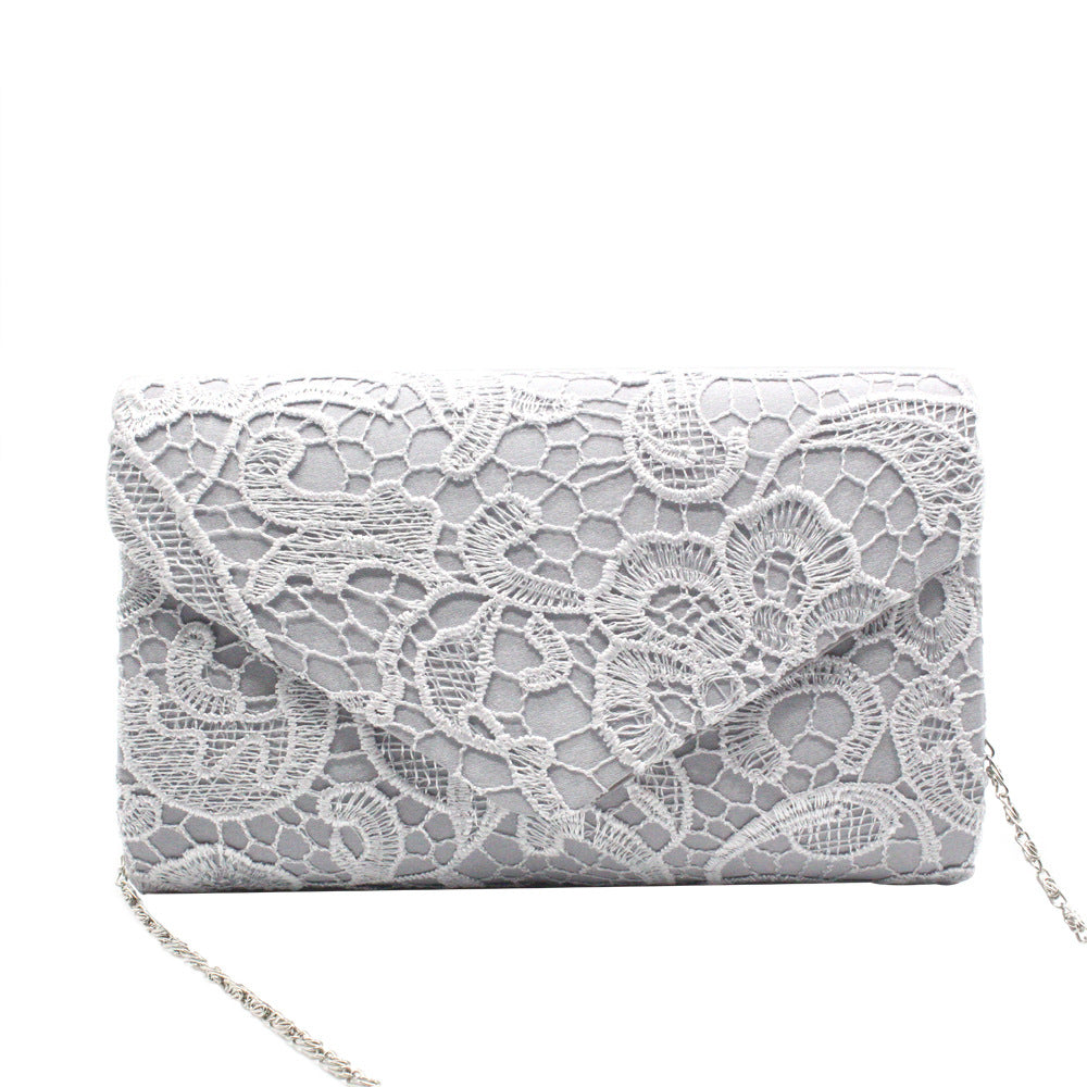Convenient, Beautiful And Fashionable Lace Dinner Bag With Cover