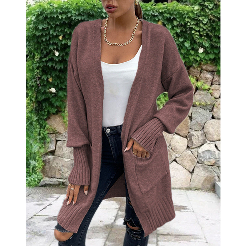 Casual Loose Pockets Knitwear Sweater