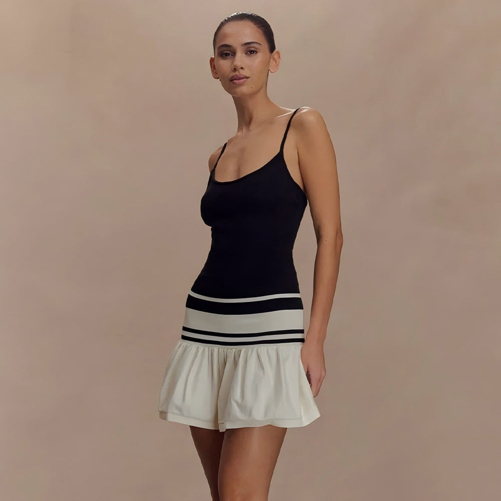 New European And American-style Strapless Slip Dress