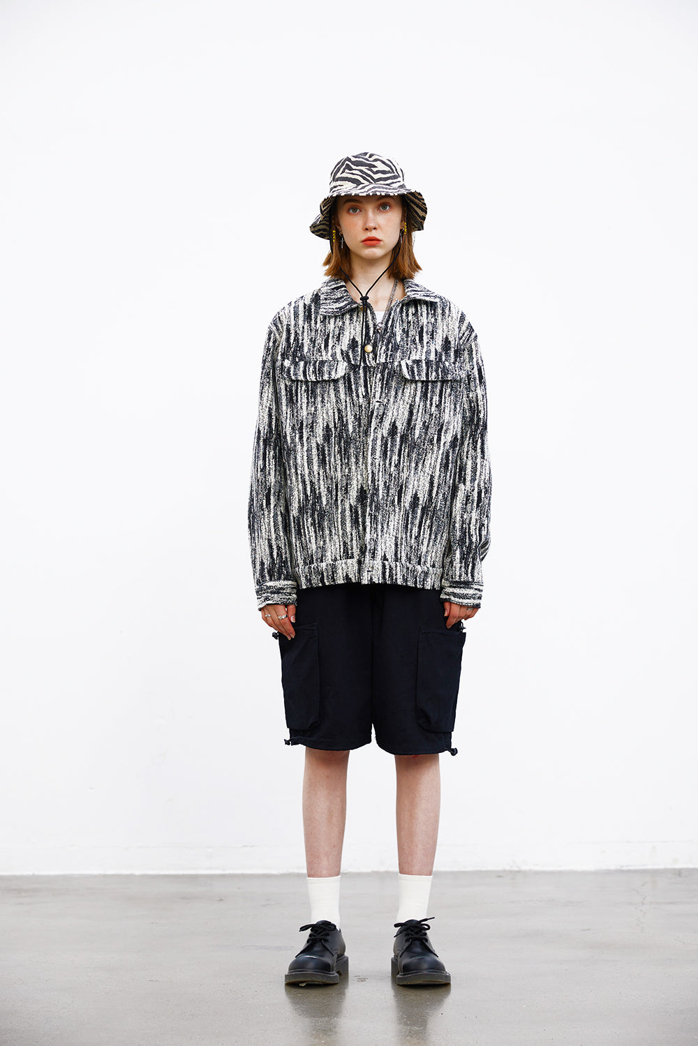 Tie-dye Gradient Jacket For Men