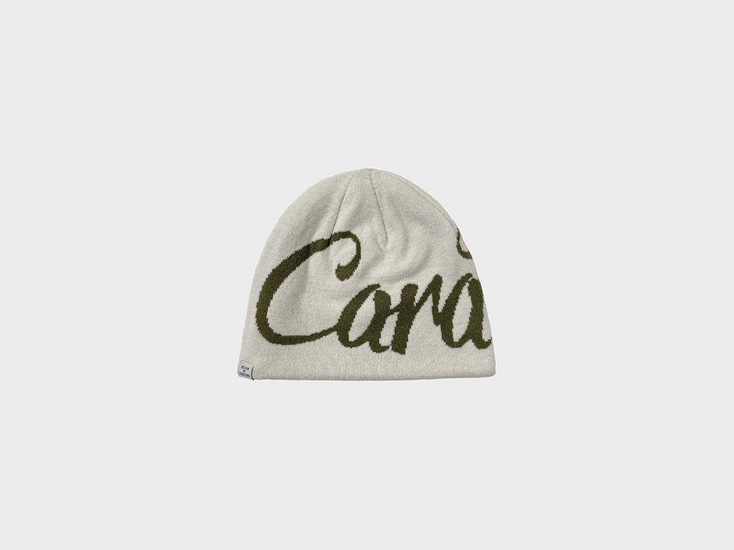 American Street Letter Jacquard Double-sided Wear Knitted Hat