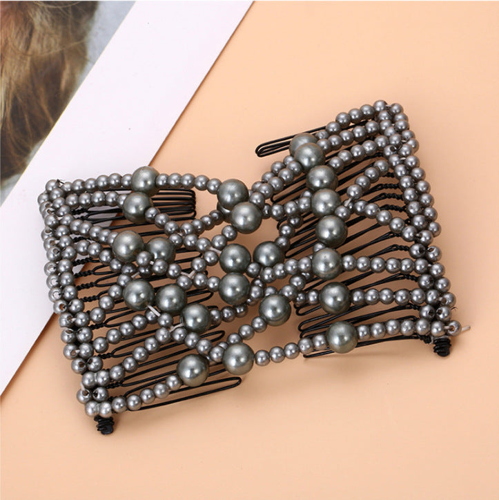 20-tooth Beaded Electroplated Hair Iron Comb