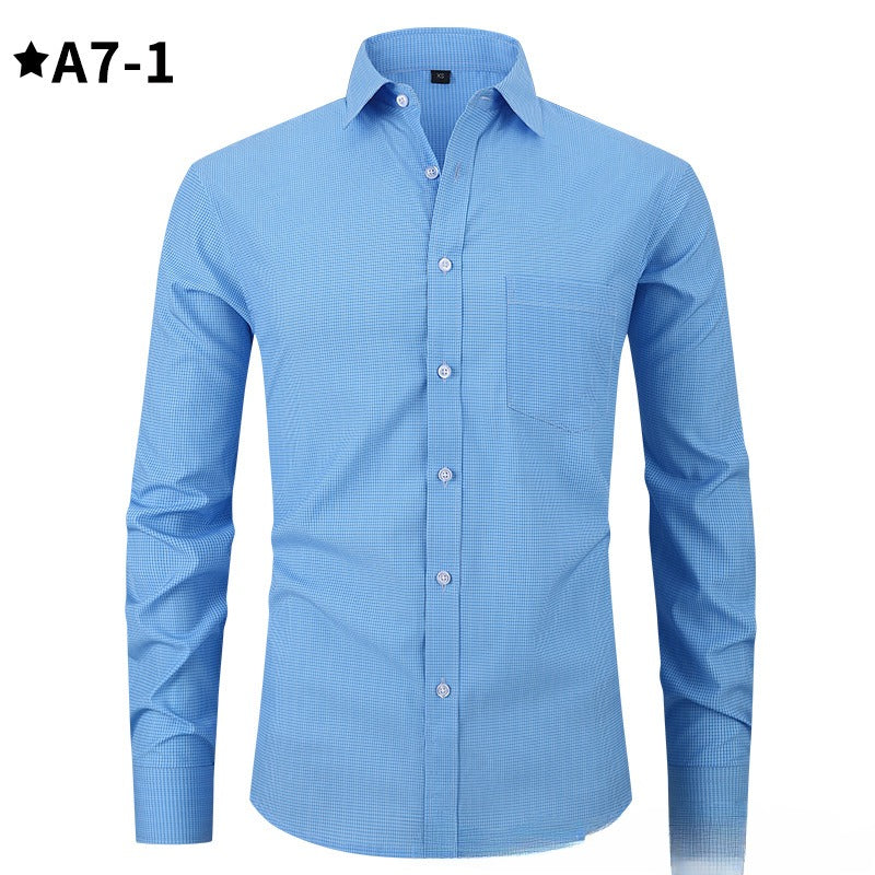 Commute Minimalist Leisure Men's Plaid Shirt