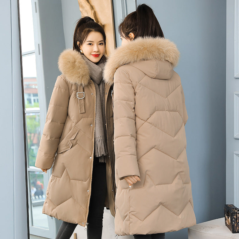 Mid-length Slim Padded Ladies' Padded Jacket