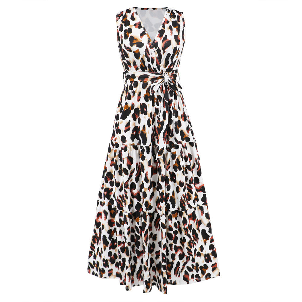 Beautiful Leopard Print Long Dress