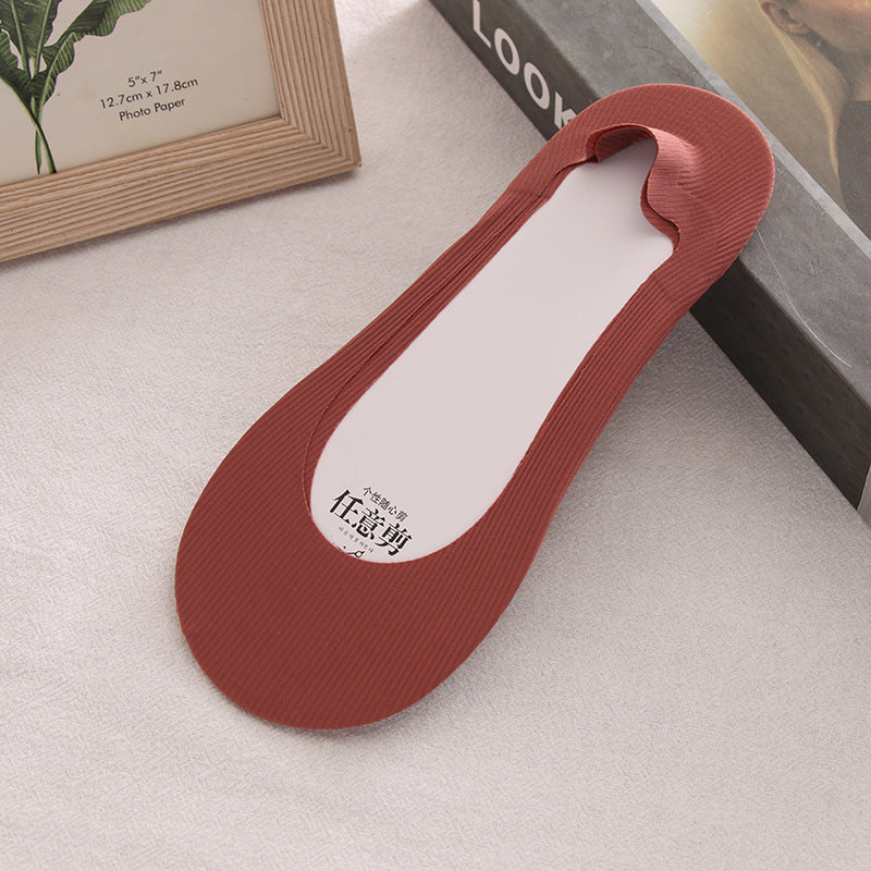 Women's Summer Non-slip Cotton Bottom Breathable Shallow Mouth Ice Stockings
