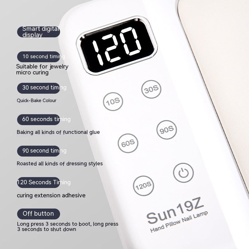 Wear Armor Hand Pillow Manicure Machine UV Lamp