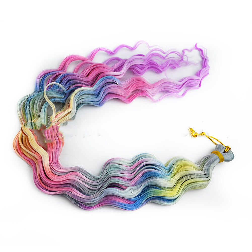Crochet Dreadlocks Wig Gradient Long Curly Hair