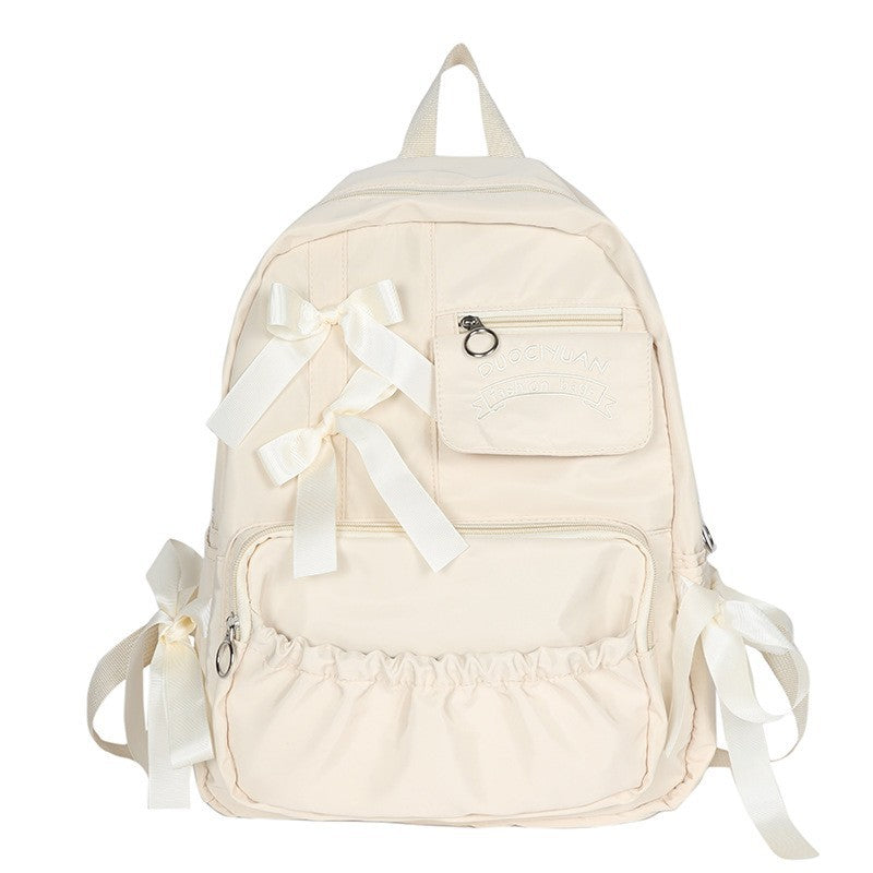 Schoolbag Female College Student Junior High School Student Backpack Large Capacity