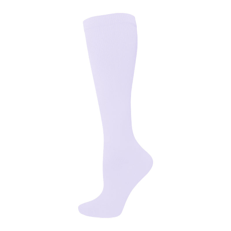 Solid-color Athletic Compression Socks Womens Long Compression Stockings