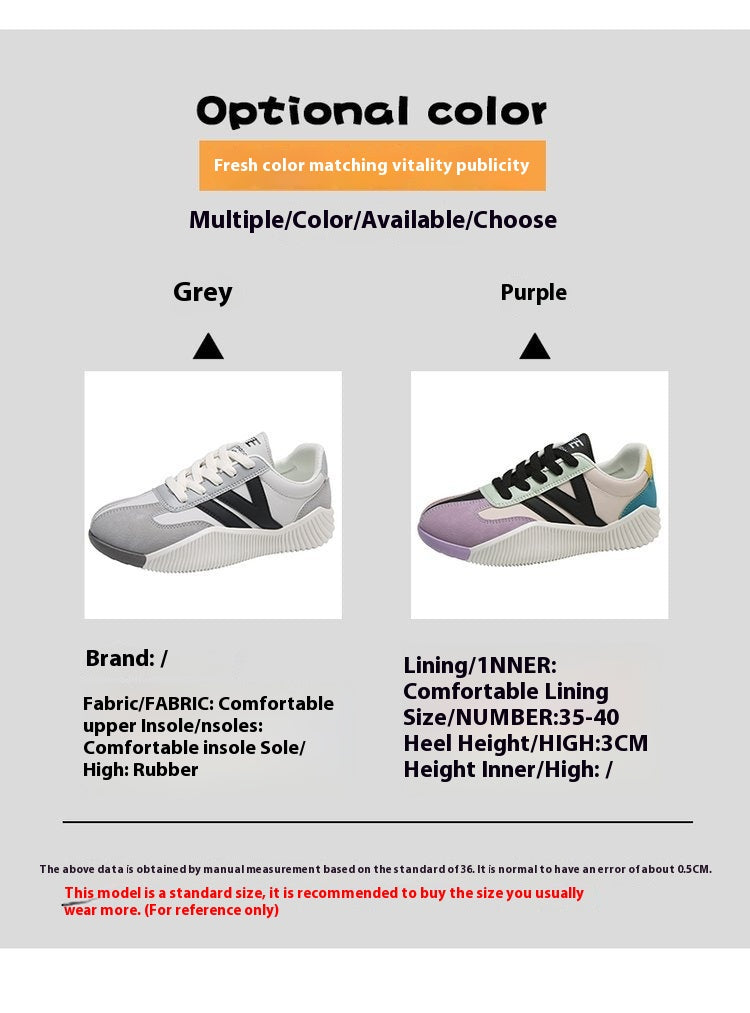 Women's All-match Thick Bottom Board Shoes Casual Shoes