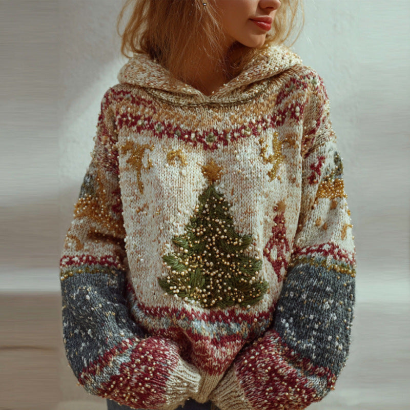 Halloween Hat Long Sleeve Sweater Autumn And Winter Women's Clothing