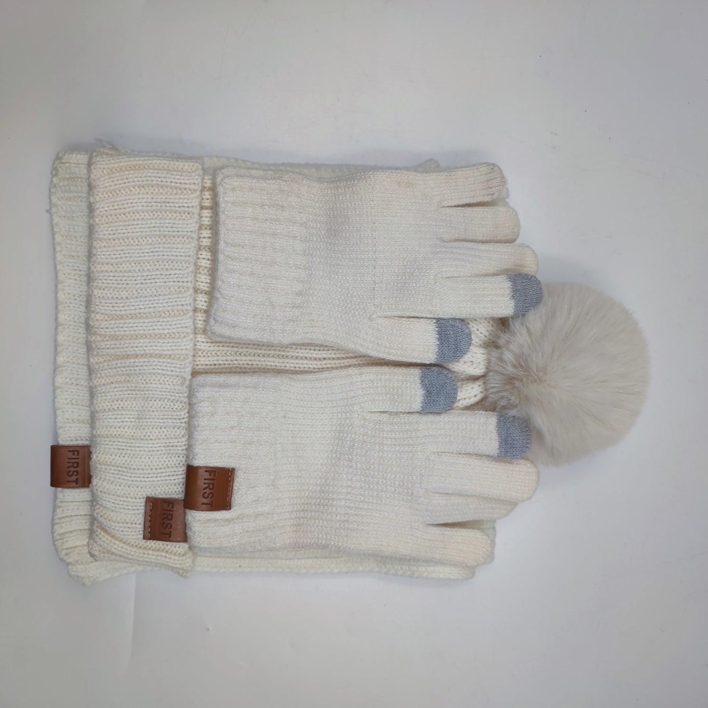 Men's And Women's Knitted Hat Scarf Gloves 9-color